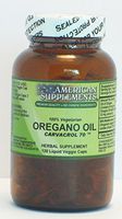 Oregano Oil American Supplements 120 VCaps