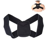 ROSENICE Back Posture Corrector Brace Support Humpback Correction for Adults Size S Black
