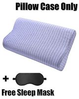 Replacement Pillow Cover Pillow Case for Contour Pillow Memory Foam Neck Pillow,Pillow Protector for Tempurpedic Pillow Latex Pillow Cervical Pillow,Soft 100% Cotton Fully Hidden Zippered Protection …