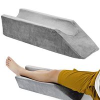 Zelen Leg Elevation Pillow Wedge Knee Leg Rest Pillows for Sleeping Post Surgery Knee Support Foam Bed Wedges Legs Bolster Foot Elevation After Surgery Elevating Pillow Positioning Wedge Cushion