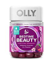 Olly Bedtime Beauty Sleep Gummy! 40 Gummies Plum Berry Flavor! Formulated with Ceramides, Melatonin and L-Theanine!! Supports Sleep and Relaxation! Look and Feel Refreshed! Choose Your Pack! (1 Pack)