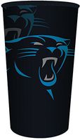 Creative Converting Officially Licensed NFL Plastic Souvenir Cups, 20-Count, 22-Ounce, Carolina Panthers - 119505
