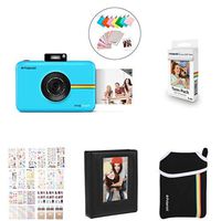 Polaroid SNAP Touch 2.0 - 13MP Portable Instant Print Digital Photo Camera (Blue) with Extra Paper, Album, Case, Fun Sticker Sets, Markers, Frames, Colorful Neck/Hand Strap