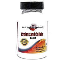 Crohns and Colitis Relief * 180 Capsules 100% Natural - by EarhNaturalSupplements