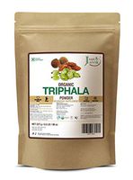 Just Jaivik 100% Organic Triphala Powder - Certified Organic by OneCert Asia, 227 GMS / 1/2 LB Pound / 08 Oz - Balances DOSHAS as per Ayurveda