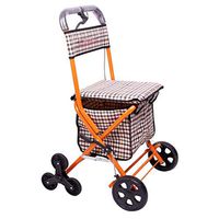 Standard Walkers Walker Elderly Trolley Old Shopping Cart Folding Can Sit Travel Shopping Cart with Wheelchair Standing Walker (Color : Yellow, Size : 9157cm)