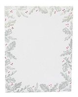 Gartner Studios Silver Leaf Foil Holiday Stationery Paper, 40 count