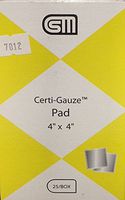 Certi-Gauze Pads - 4” x 4” - 25/Bag Certified 231-213
