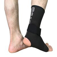 Berryhot Ankle Brace Compression Sleeve - Relieves Achilles Tendonitis, Joint Pain. Plantar Fasciitis Foot Sock with Arch Support Reduces Swelling for Sports (Black, S)