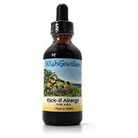WishGarden Herbs - Kick-It Allergy for Kids, Helps Soothe Seasonal Allergies, Support Child's Immune, Respiratory, & Lymphatic Systems (2 oz Dropper)