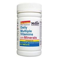 Mason Vitamins Daily Multiple Vitamins with Minerals Tablets, 60 Count