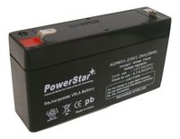 PowerStar 6V 1.2AH SLA Batteries (DJW6-1.2, UB613, NP1.2-6, PS-612, BP1.2-6)