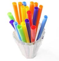 100 ct Extra Wide Colorful Milk Shake Straws