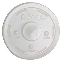 Dixie Plastic Straw Slot Lid - Fits 12, 16, 22 Oz Dixie Cold Cups Case Pack 600
