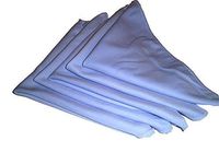 5 Pack of Large Microfiber Suede Cloths 12" by 12" - Plus One Free 16" by 16" All Purpose Microfiber Towel
