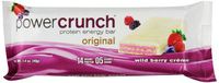 Bionutritional Power Crunch Protein Energy Bars, Wild Berry Creme,  Bars, 1.4 Ounce (12 Count)