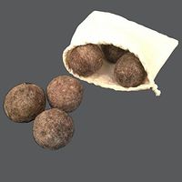 Mojopanda 100% Natural, Fabric Softening and Baby Safe Laundry Set of 6 Woolen Grey Dryer Balls Enhance and Ease Washing Experience