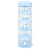 Yomilock 5-Layer Antibiotic Milk Powder Container / Dispenser, Blue - Made In Korea