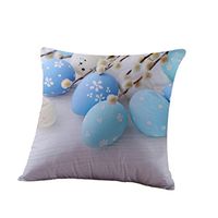 2017 Easter's Day Pillow Case,Elevin(TM)New Lovers Painting Square Cotton Cushion Cover Throw Waist Pillow Case Sofa Bedroom Home Decor Good Easter's Gift (M) (K)