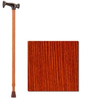 NOVA Designer Walking Cane with T-Grip Molded Handle, Lightweight and Adjustable Walking Stick, Walnut Grain Design