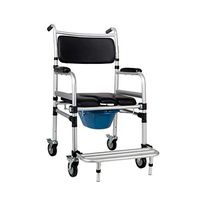 HSRG Folding Toilet Seat Chair, Bedside Commode Extra Wide with Bucket Splash Guard, for Handicap,Seniors,and Disabled