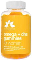 Omega 3 6 9 & DHA Gummies for Women by Torrie’s Naturals - Vegetarian Alternative to Fish Oil with Vitamin C & Chia, Supports Brain, Joints, Cardiovascular and Prenatal Functions* - 60 Count