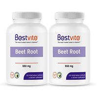Beet Root 550mg per Capsule (240 Vegetarian Capsules) (120 x 2) - No Stearates - No Maltodextrin - No Fillers - Vegan - Non-GMO - Gluten Free