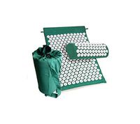Acupressure Mat Head Neck Back Foot Massage Cushion Pillow for Yoga Spike Mat Anti-Stress Acupuncture Needle Massager,D Green in Set