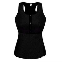general3 Women Shaper Tank Sauna Waist Trainer Neoprene Sweat Vest Weight Loss Shaper & Waist Belt (Black, Large)