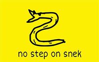 No Step On Snek - 4x2.5 inch Laptop Phone Sticker