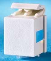 OR-KSB10 - Ortronics Blank Keystone Jacks, 40 Pack, Fog White