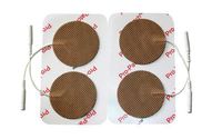 ESA Medical 16 Premium Electrodes - 2" Round Tan Cloth - 4 Packs of 4 Electrodes Each by Pro-Patch®