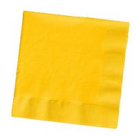 Creative Converting Touch of Color 200 Count 2-Ply Paper Beverage Napkins, School Bus Yellow , one size - 251021