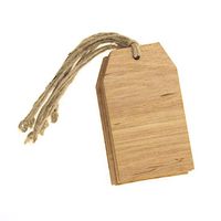 Homeford Laser Cut Hanging Wooden Tags, 3-Inch, 6-Piece