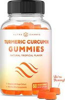 Turmeric Curcumin with Ginger Gummies - Natural, Vegan, Chewable Gummy Vitamin Supplement for Adults & Kids [Premium 95% Curcuminoids] Joint Support, Pain Relief, Anti-Inflammatory, Antioxidant Chews