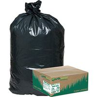 Earthsense Recycled Star Bottom Trash Bags 40-45 gal Black 100ct WBI RNW4850