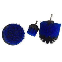 Zerich Stiff Bristle 5 Piece Drill Brush Nylon Cordless Drill Powered Spinning Brush Heavy Duty Scrubbing Drill Attachment Kit Power Scrub Brush#3334