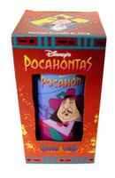 DISNEY'S POCAHONTAS GOVERNOR RATCLIFFE & PERCY Drinking Glass Cup Collectable Colors of The Wind Collection by Pocahontas