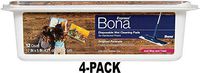 Bona Hardwood Floor Disposable Wet Cleaning Pads (4 Pack)