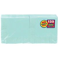 Robin's Egg Blue Luncheon Paper Napkins Big Party Pack, 125 Ct.
