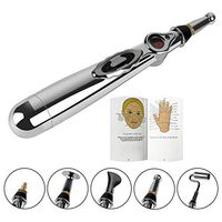 Acupuncture Pen, HIKSHAPER 5 in 1 Electro Acupuncture Meridian Massage Energy Pen Relief Pain Therapy Tools