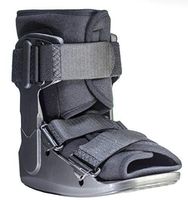 Light Weight Low Profile Short Cam Walker Fracture Boot, Black, Breathable Insole (Medium)