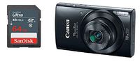 Canon PowerShot ELPH 190 Digital Camera + 64 GB Memory Card (Black)