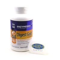 Bundle - 2 Items: 1 Bottle of Digest Gold By Enzymedica - 240 Capsules and 1 VDC Pill Box