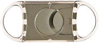 Visol VCUT3 "Swift" Double Blade Stainless Steel Cigar Cutter, Gray