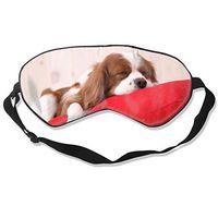 XJOFKJTI Cavalier King Charles Spaniel Sleep Mask Women & Men with Adjustable Straps Sleeping 8.26" X 3.54" Eye Masks Lightweight and Comfortable Night Cover for Kids Girls,Sleep Mask