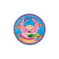 Fun Express - Mermaid Party Dessert Plates for Birthday - Party Supplies - Print Tableware - Print Plates & Bowls - Birthday - 8 Pieces
