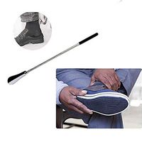 Adjustable Stainless Steel Shoe Horn,Extral Long Handled Shoehorn, Heavy Duty Stainless Steel Shoes Horn for Women,Men,Kids,Seniors,Elderly,Disabled,Pregnancy,Boots,Dress (Silver)