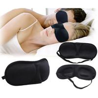Comfortable, Padded, Contoured Sleep Eye Mask & Ear Plugs - For Travel, Work & Meditation