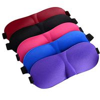 Super Soft Contoured Sleep Mask Lightweight Comfortable, Adjustable 3D Contoured Eye Masks for Sleeping, Shift Work, Naps, Night Blindfold Eyeshade for Men and Women Full Night's Sleep Colors (Pink)